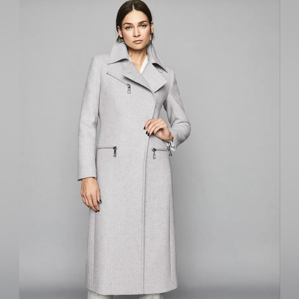REISS | Anders Longline Wool Blend Coat - Picture 4 of 5